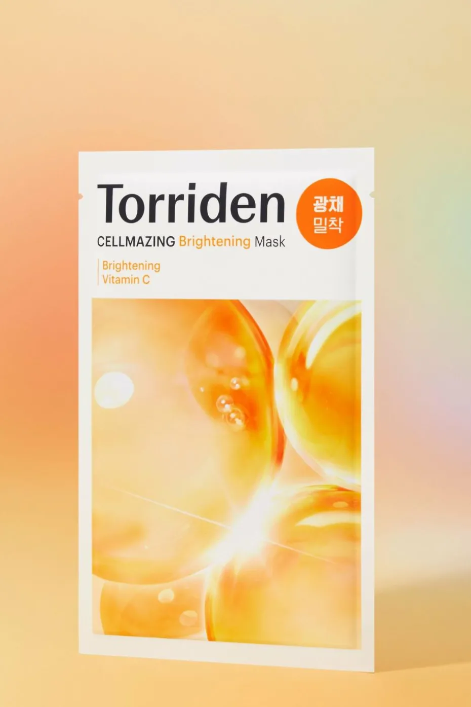 Masque en tissu éclaircissant à la vitamine C