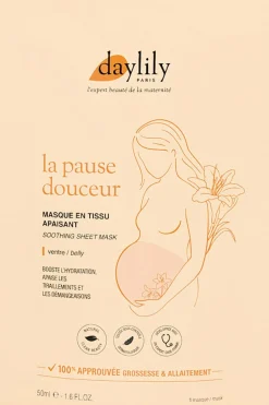 Masque en tissu pour le ventre apaisant la Pause Douceur