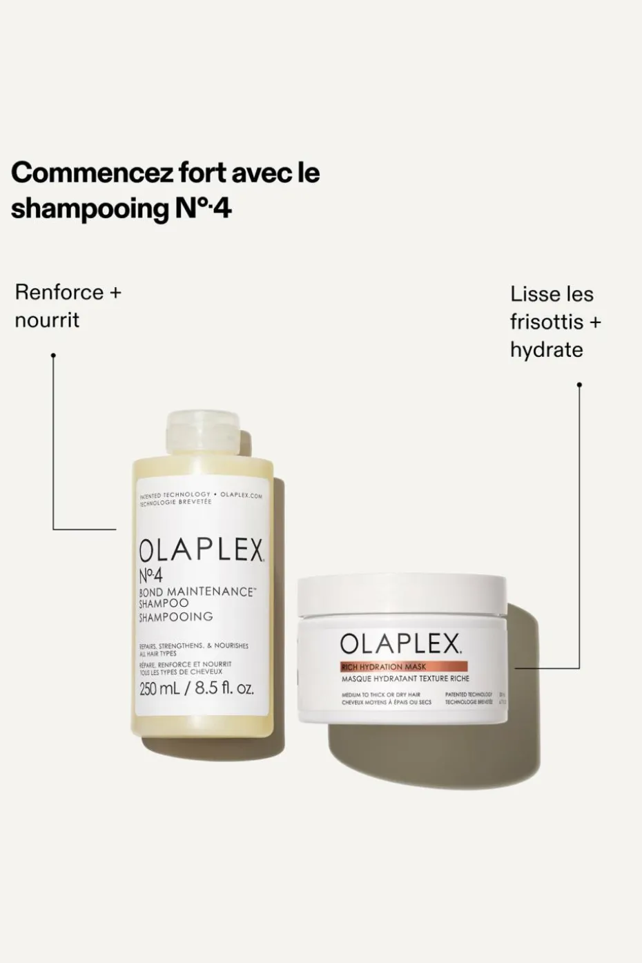 Masque hydratant texture riche