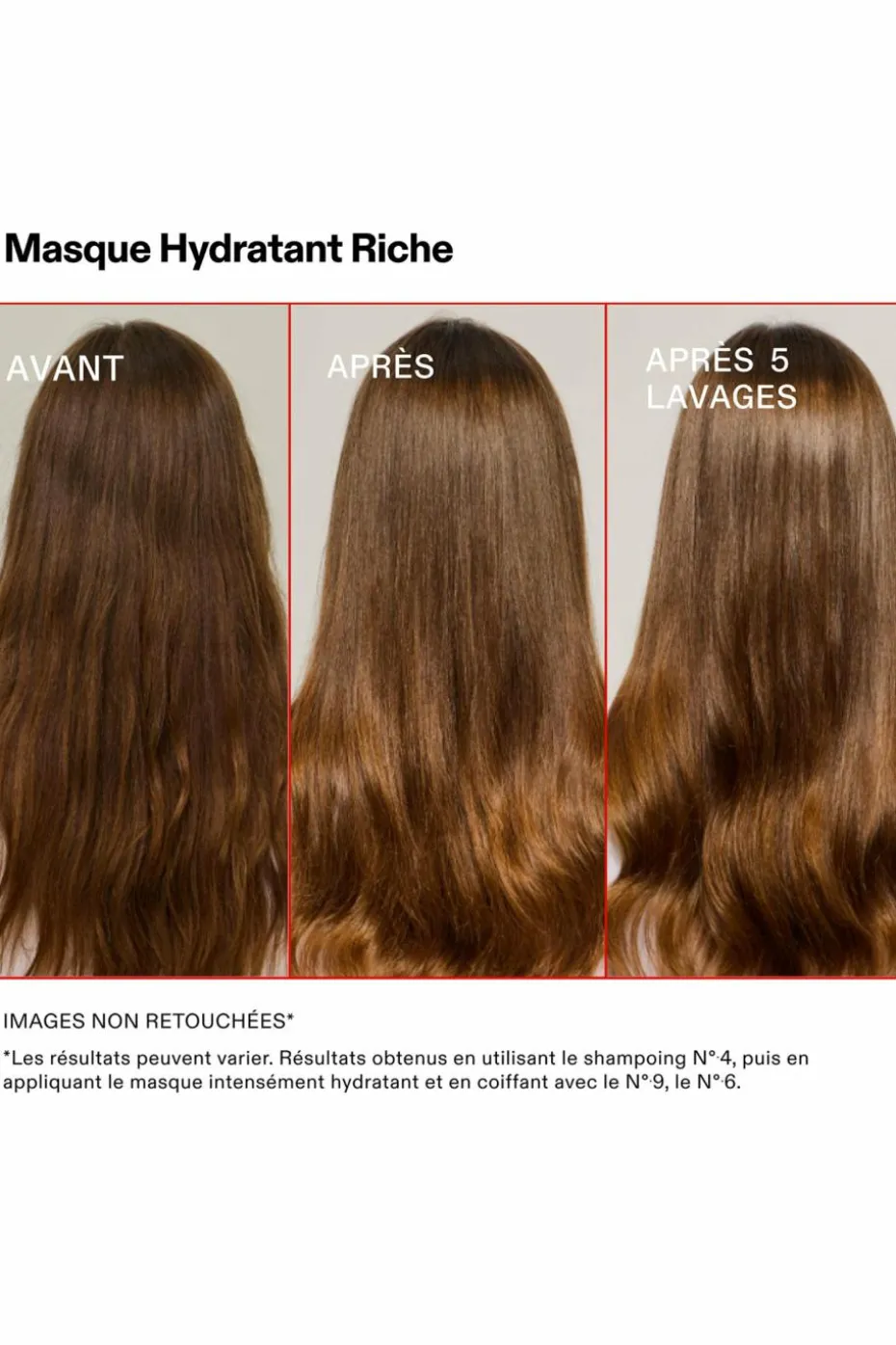 Masque hydratant texture riche