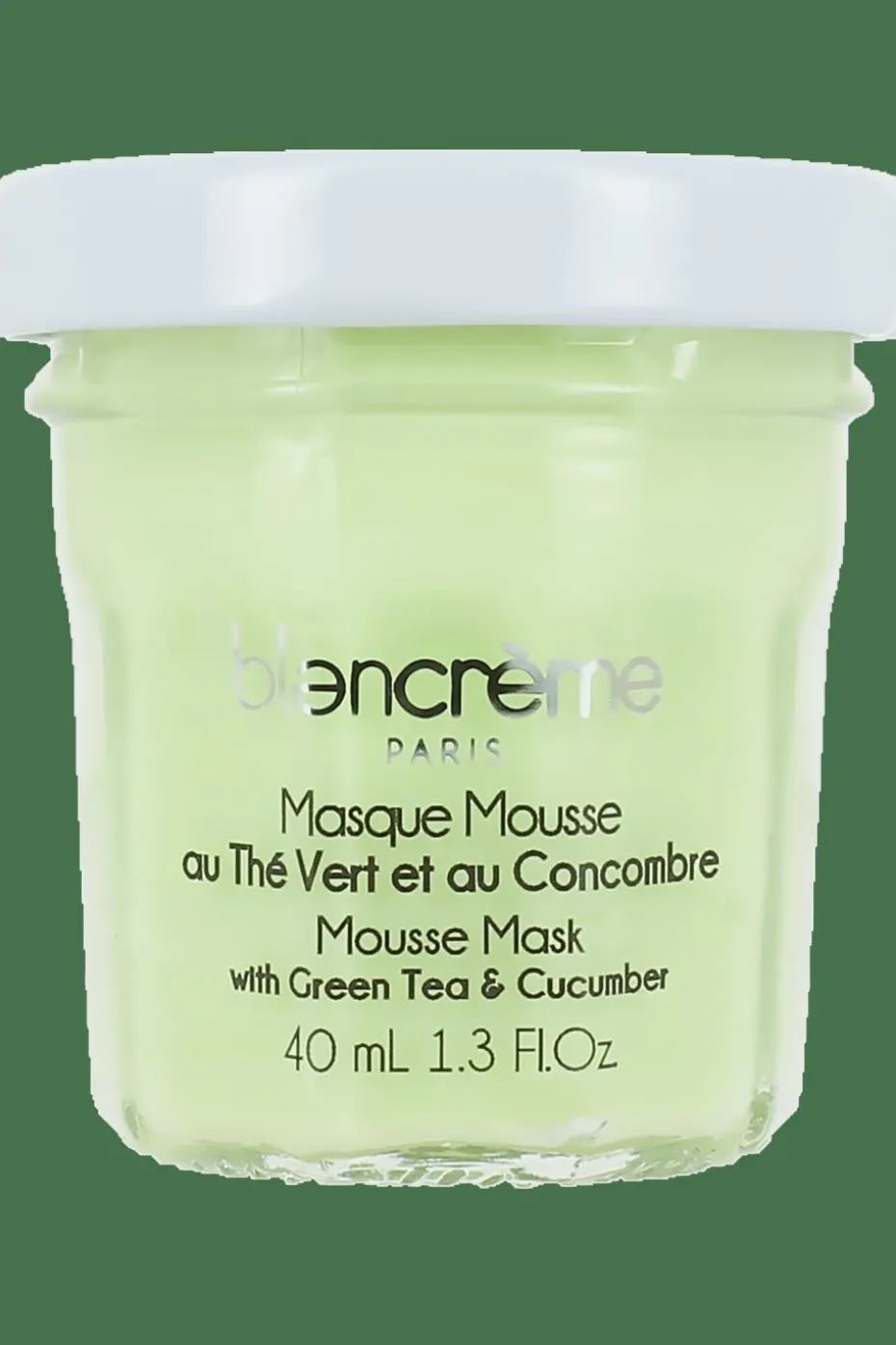 Masque mousse thé vert et concombre