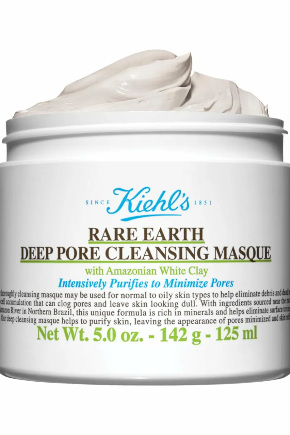 Masque purifiant visage à l’argile blanche d’Amazonie Rare Earth