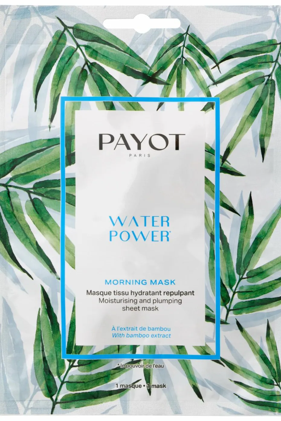 Masque tissu visage Water power