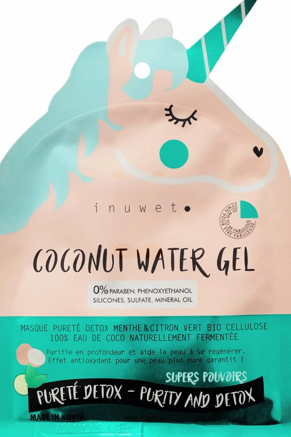 Masque visage pureté detox