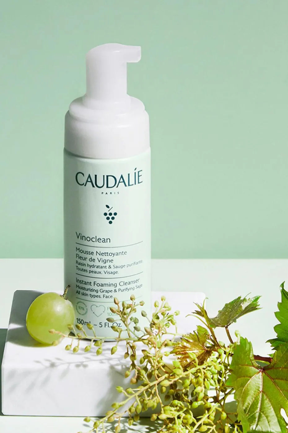 Mousse nettoyante Fleur de Vigne Vinoclean