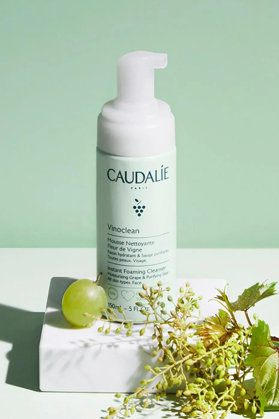 Mousse nettoyante Fleur de Vigne Vinoclean