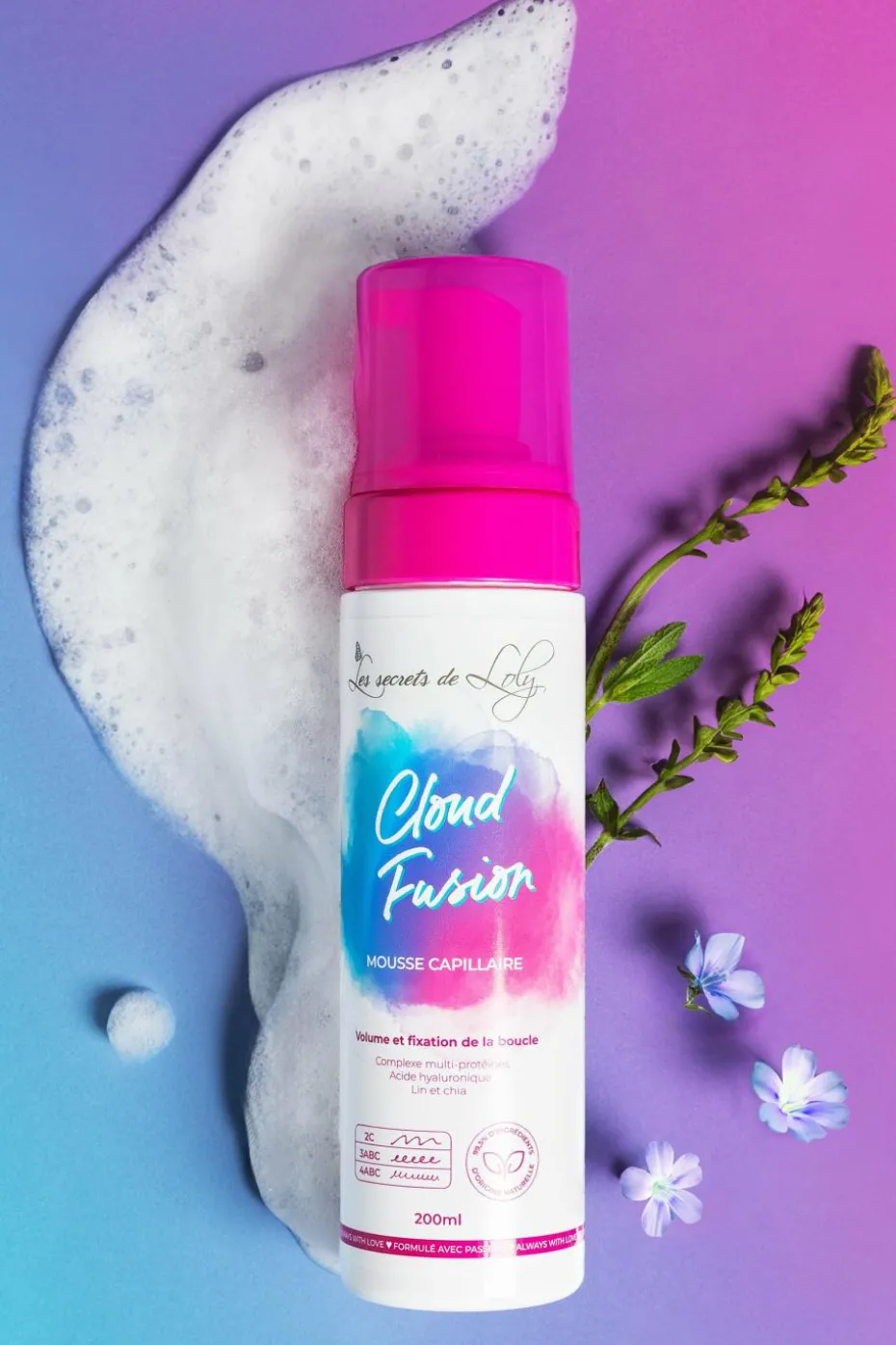 Mousse pour cheveux bouclés Cloud Fusion