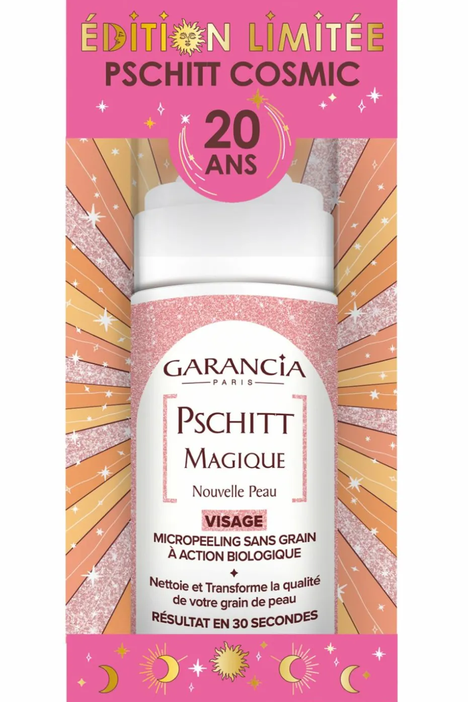 Nettoyant micro-peeling Pschitt Magique® Visage Edition Limitée Pschitt Cosmic 20 ans