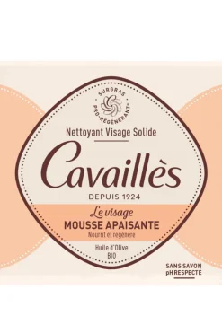 Nettoyant visage solide mousse apaisante