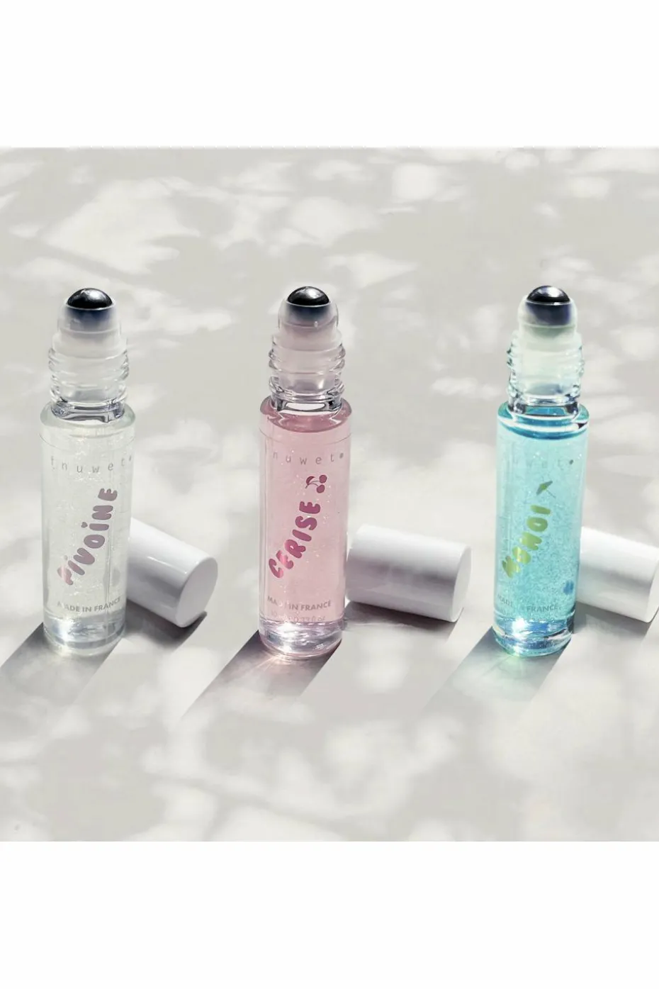 Parfum roll on pailleté pivoine