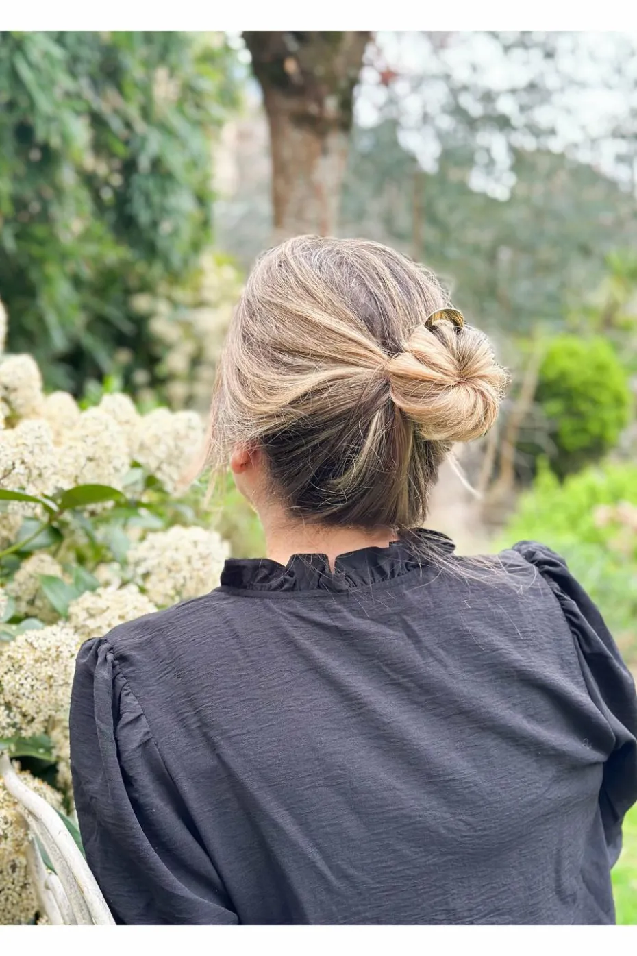 Pic chignon métal