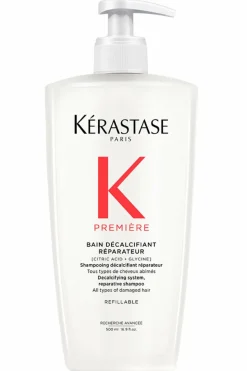 Shampoing décalcifiant réparateur rechargeable pour cheveux abîmés Première
