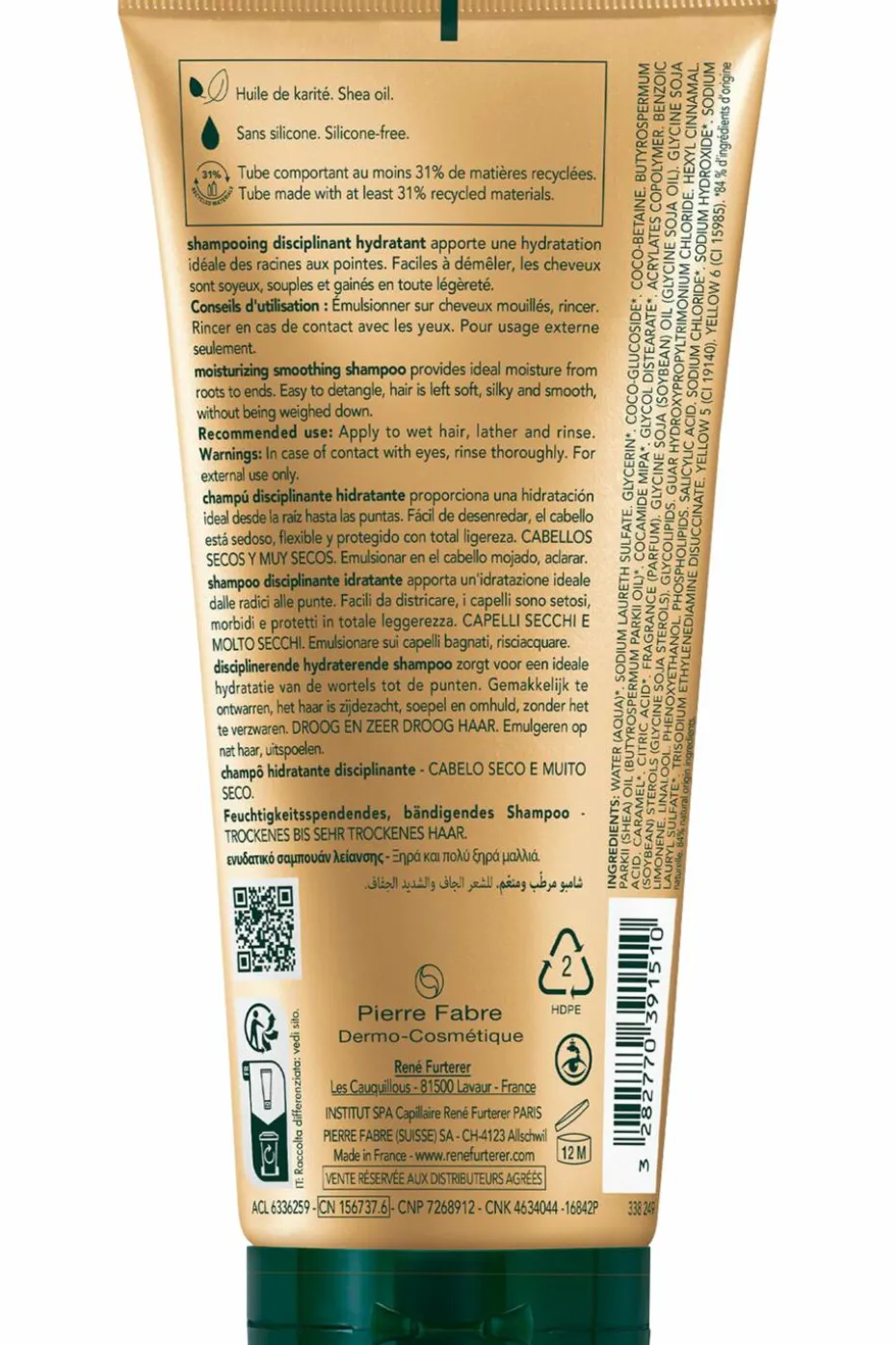 Shampoing disciplinant hydratant Sublime Karité