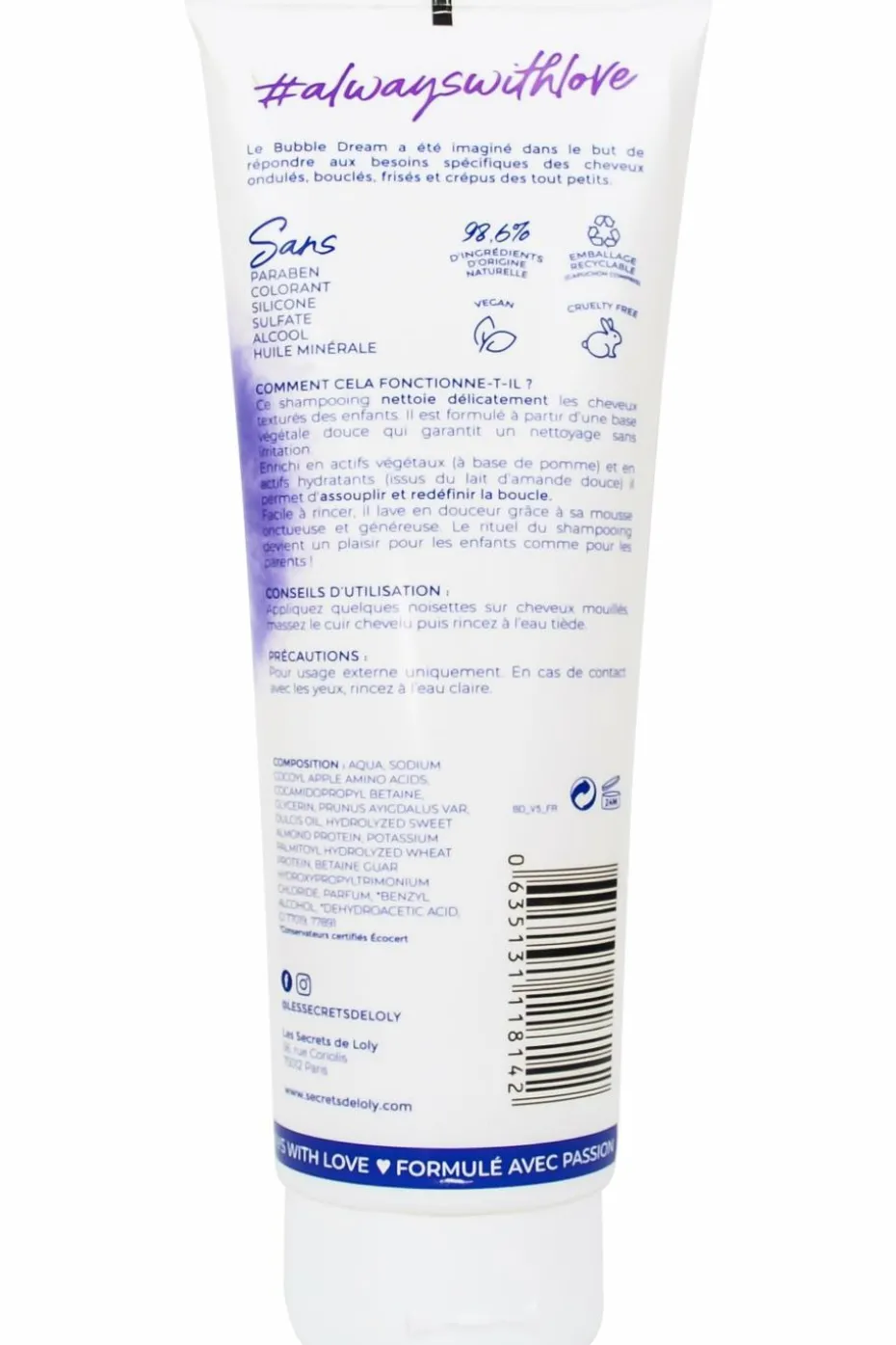 Shampoing doux enfant Bubble Dream