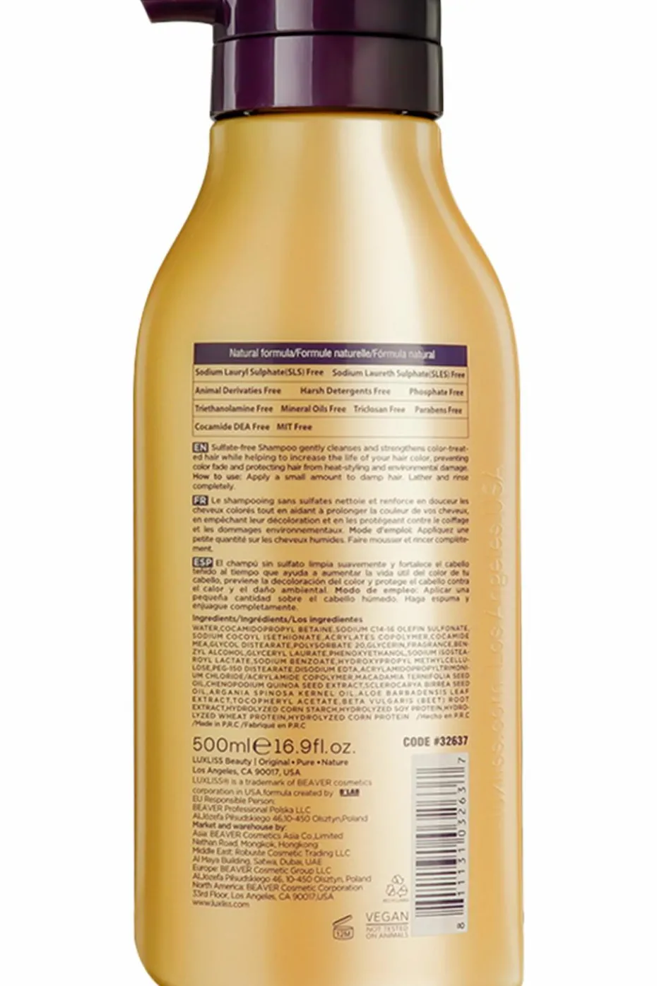 Shampoing illuminateur à l’huile d’argan
