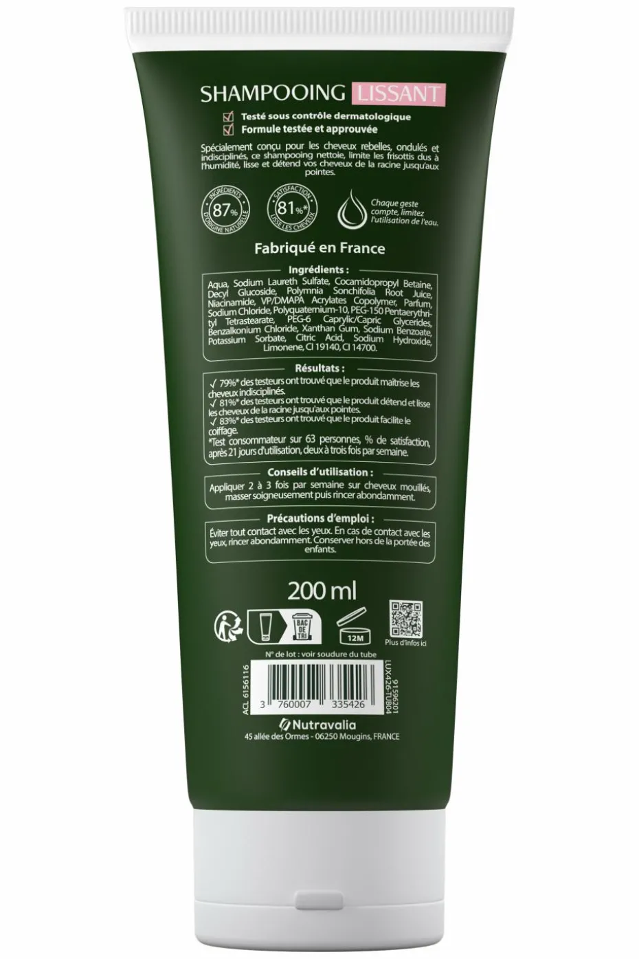 Shampoing lissant