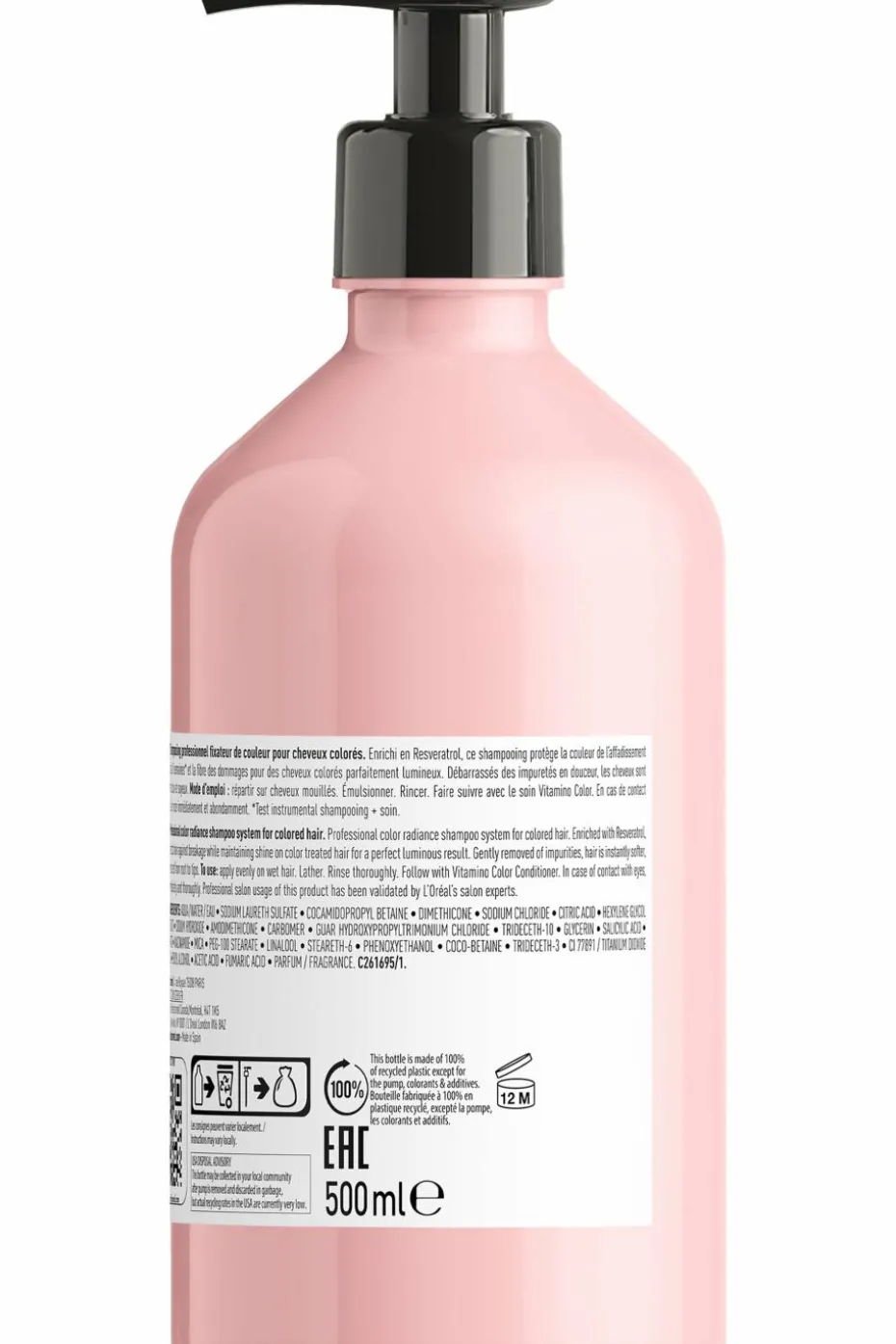 Shampoing pour cheveux colorés Vitamino Color rechargeable