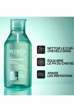 Shampoing racines grasses pointes sèches Amino Mint