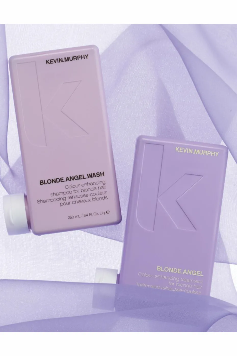 Shampoing réhausseur de couleur pour cheveux blonds BLONDE.ANGEL.WASH