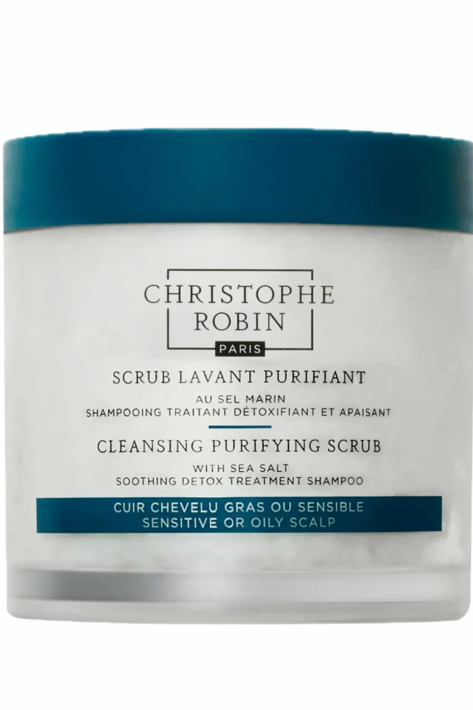 Shampoing scrub lavant purifiant au sel marin