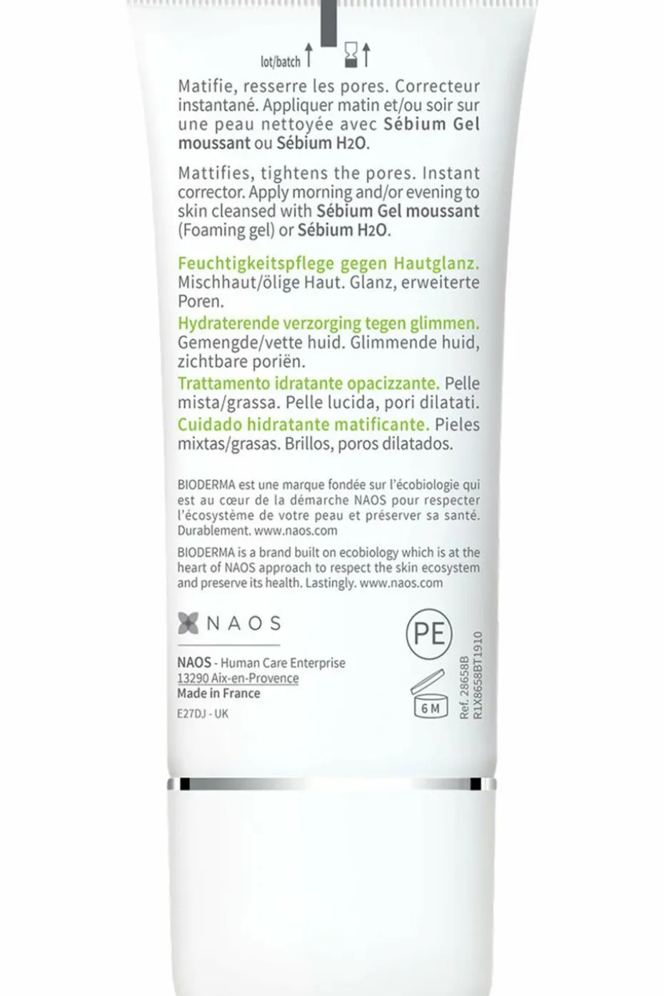 Soin hydratant anti-brillance Sébium Mat Control