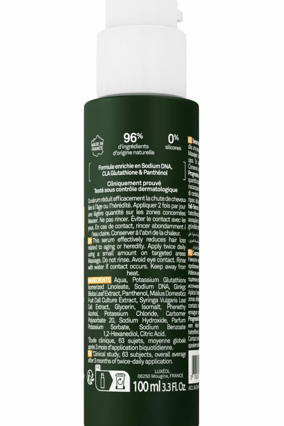 Sérum antichute progressive