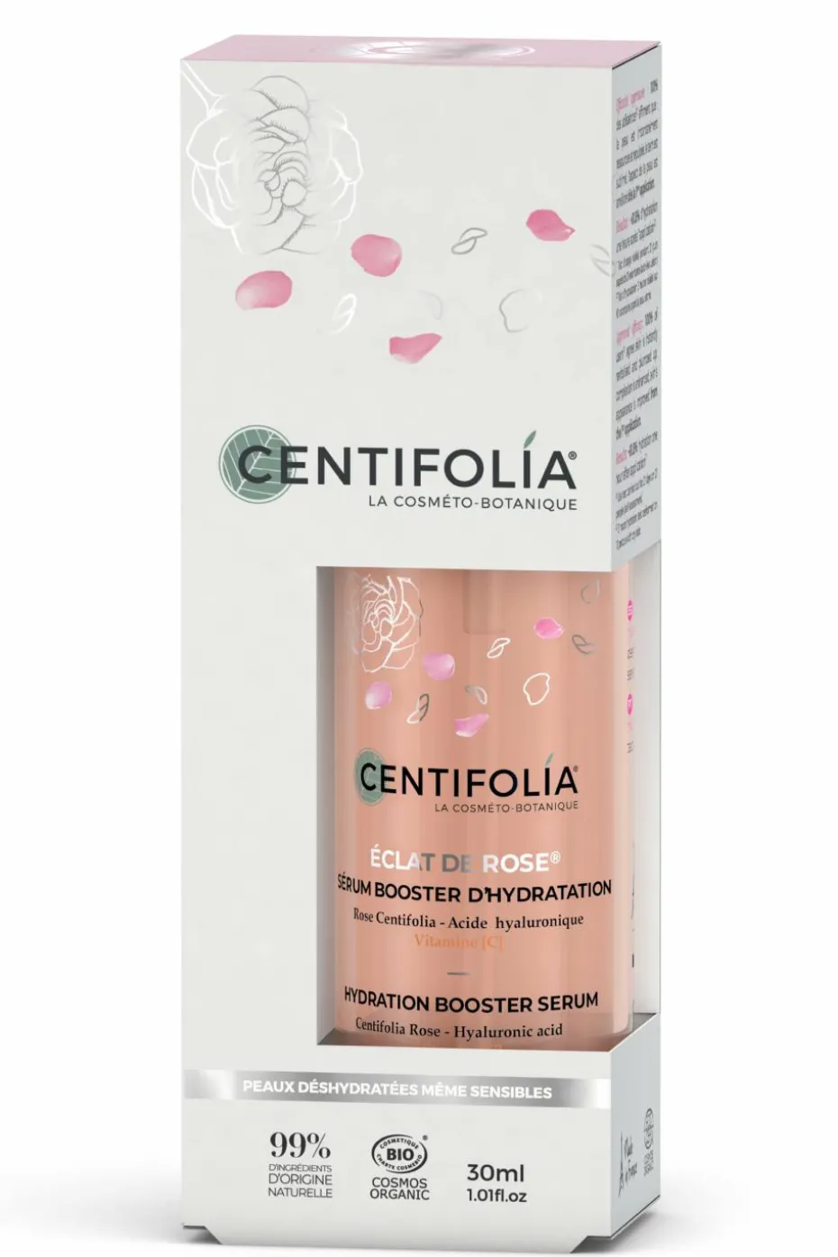 Sérum booster d’hydratation éclat de rose