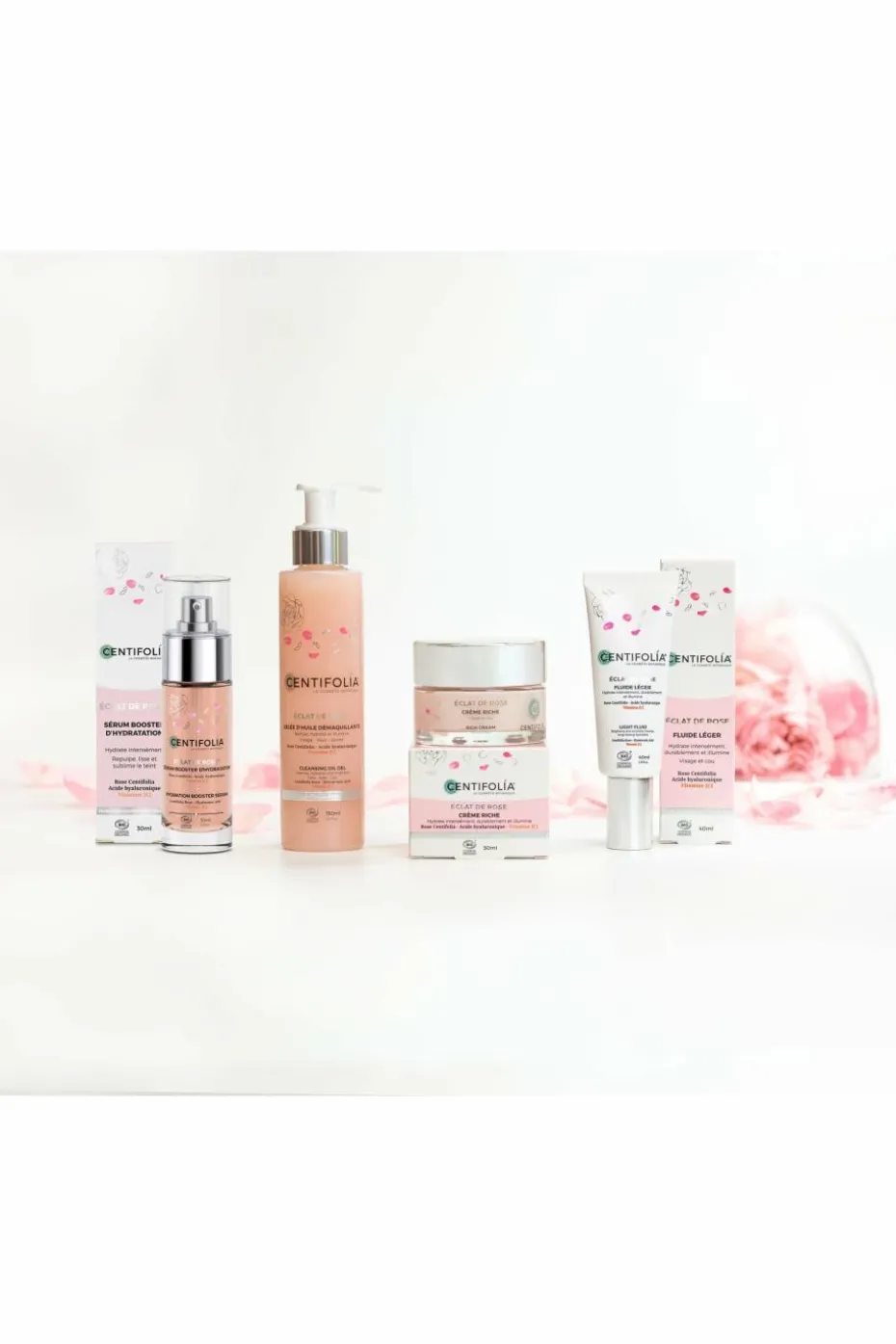 Sérum booster d’hydratation éclat de rose