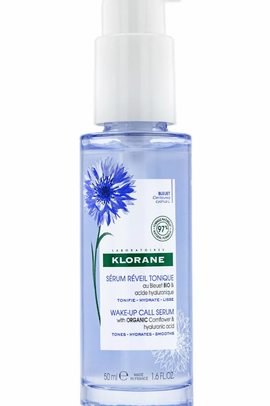 Sérum réveil tonique au Bleuet bio et acide hyaluronique