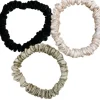 Trio de chouchous noir, sand et blush Tiny