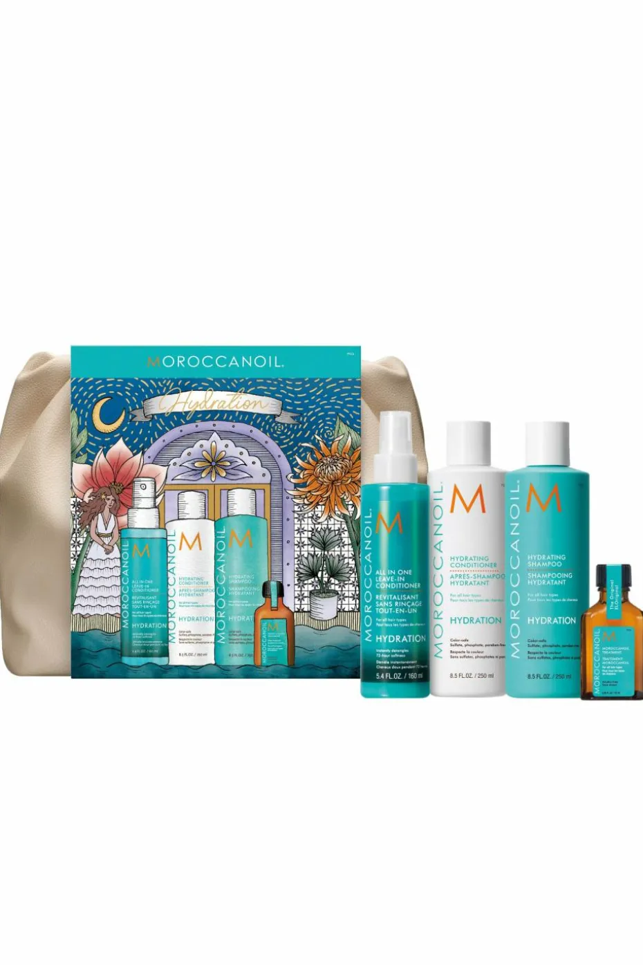Trousse cheveux Hydratation avec un soin revitalisant offert