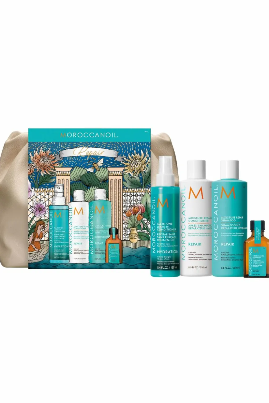 Trousse cheveux Réparation avec un soin revitalisant offert