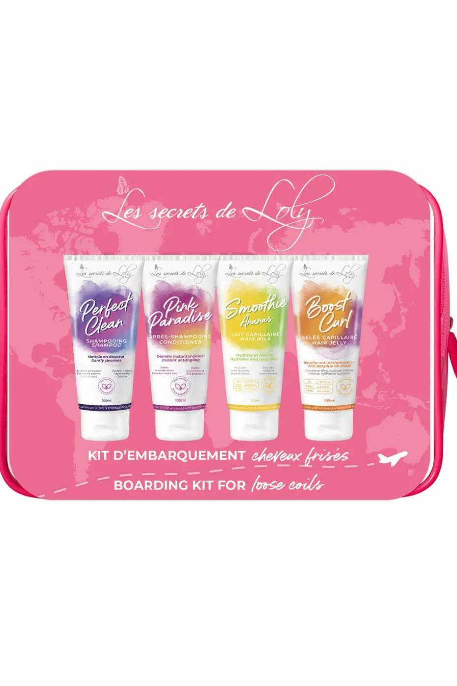 Trousse de voyage pour cheveux frisés