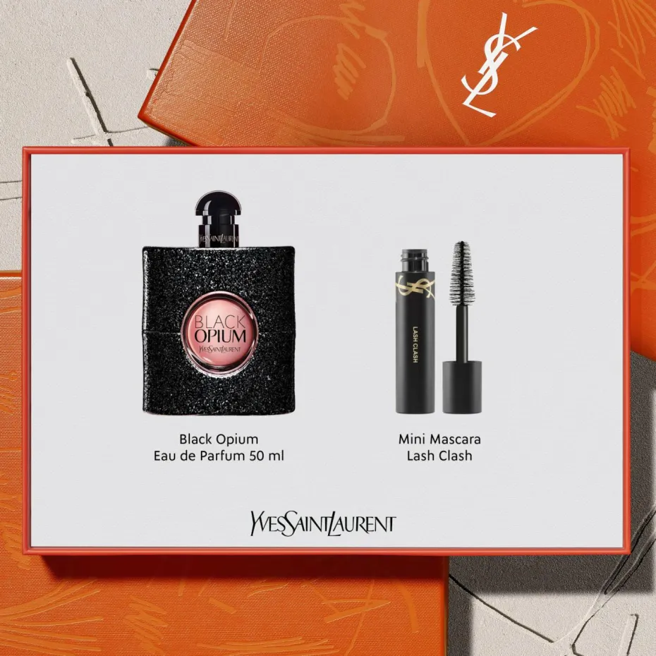 Trousse Eau de parfum Black Opium & miniature mascara Lash Clash