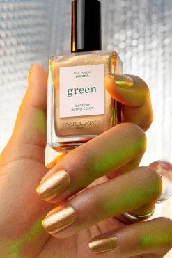Vernis green Les paillettés