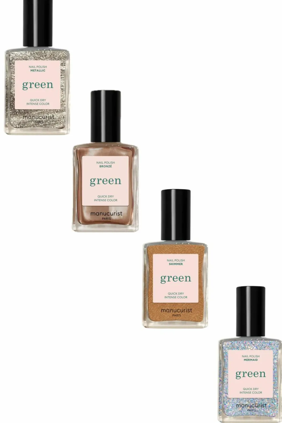Vernis green Les paillettés