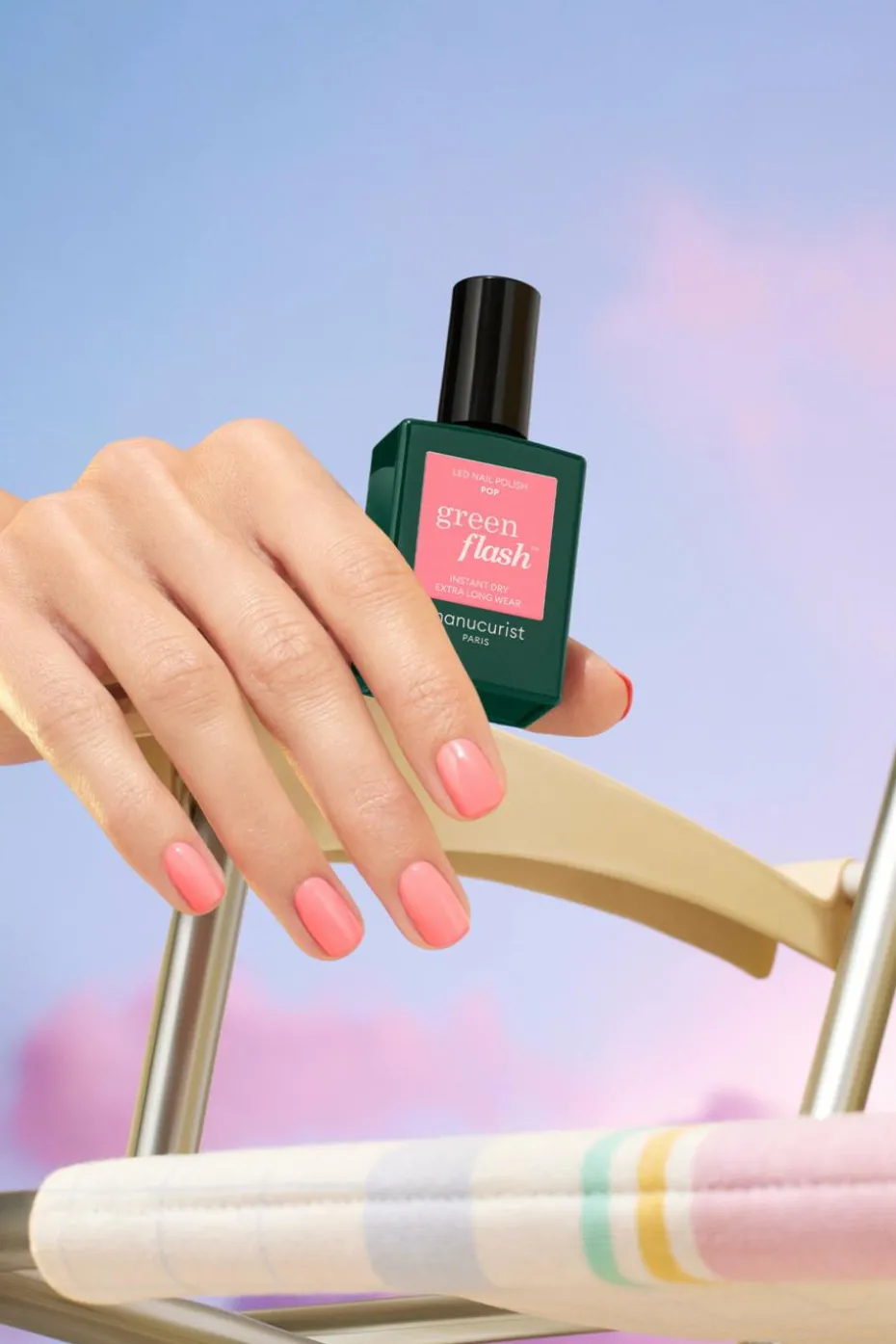 Vernis semi-permanent Green Flash Les roses