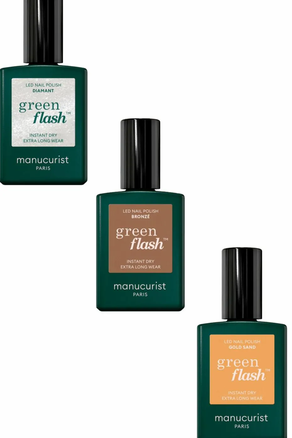 Vernis semi-permanent Green Flash Les pailletés